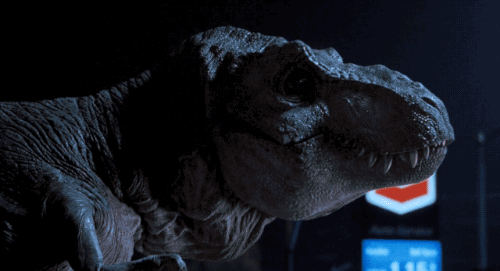 Thanks Steven Spielberg. Nowadays, paleontologists say that most dinosaurs, including that evil-looking T. rex, had feathers. Gorgeous, fabulous, COLORFUL feathers.