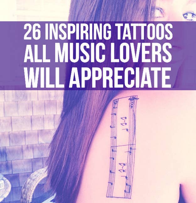 25 Inspiring Tattoos All Music Lovers Will Appreciate