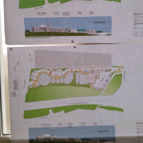 Plan of the new mosque