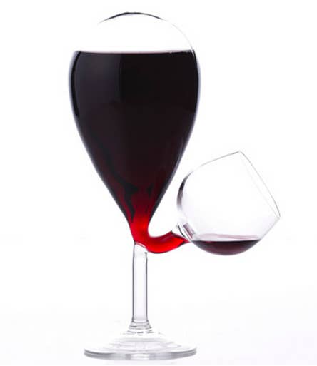 Pouring another glass is for peasants.