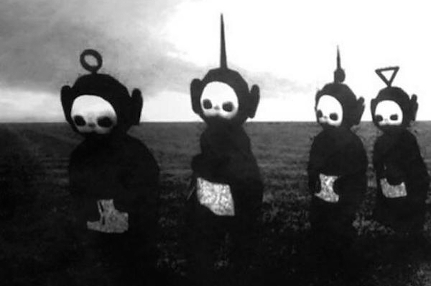 La imagen viral de los Teletubbies en blanco y negro es lo