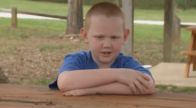 A Boy Who Got A Military Haircut In Honor Of His 