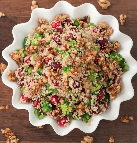 This salad doesn't need lettuce! It is perfect the way it is. The recipe can be found here