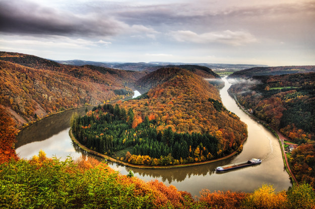 Saarschleife im Herbst