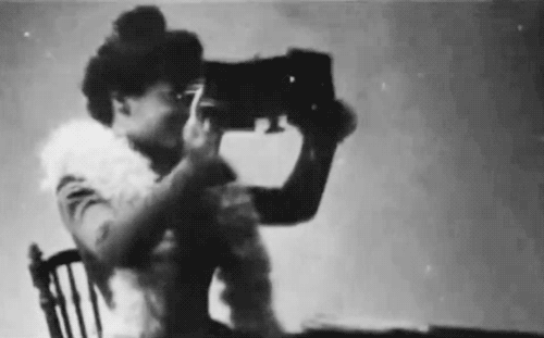"The New Woman," a term coined by writer Sarah Grand and popularized by Henry James, was used to describe a new "type" of woman, one who was increasingly independent, usually educated and affluent, and who enjoyed more autonomy in the domestic and public spheres. Shown here is Alice Guy-Blaché, one of the very first women to make and produce films.