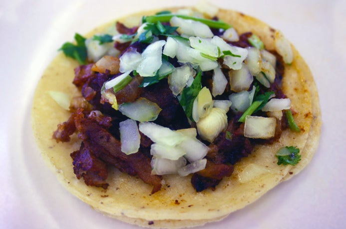 Street taco in San Francisco.