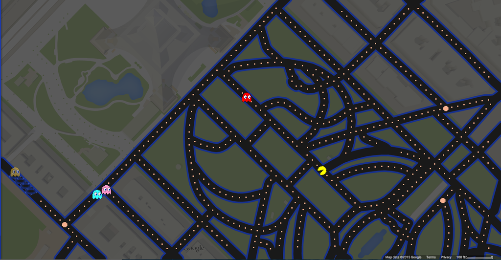 pacman google maps