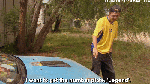 And the way you could identify every single P Plater when you first got your license.