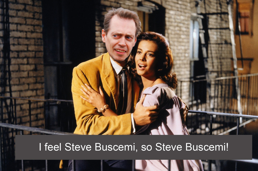 If Famous Romantic Movies Starred Steve Buscemi