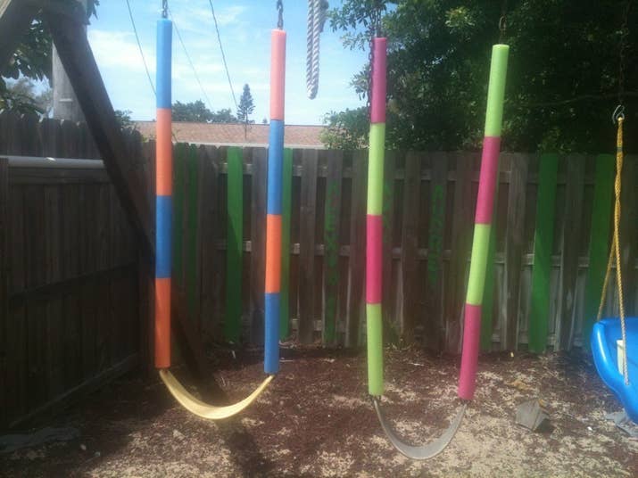 They also add a little pop of color to an otherwise drab backyard.