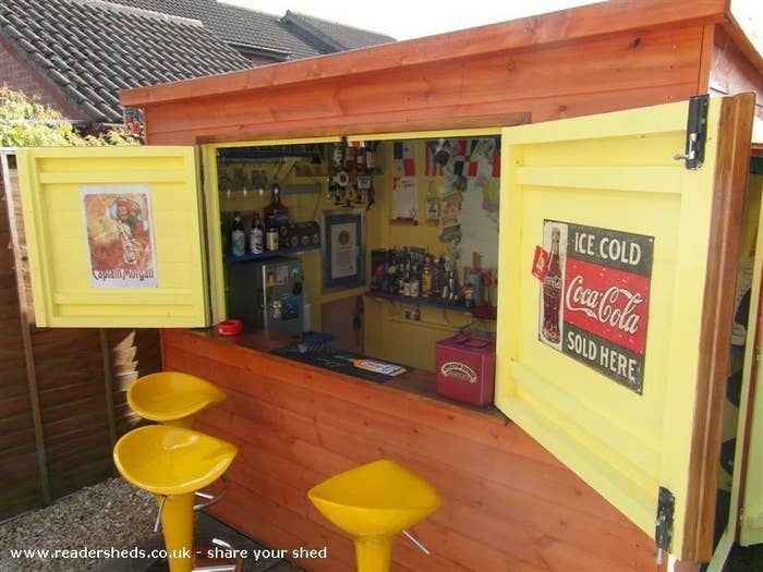 This Is How To Make Your Shed Into Your Own Private Bar