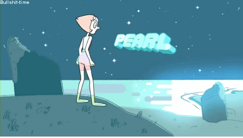 WHO SHE IS: Pearl is an intelligent, analytical perfectionist. She worries and fusses the most over Steven and had been the closest to his mother. She's graceful, responsible, and sentimental. Her signature weapon is a spear.WHY SHE'S AWESOME: She is the least adjusted to life on Earth and often hilariously misunderstands the culture and customs of humanity. But she's extremely well-versed in tons of different subjects, and at one point she just BUILDS a ROCKET SHIP.