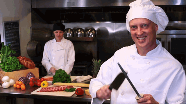 Every aspect of cooking vastly improves when you have sharp knives. How do you know if they're dull? Try the onion test: If your knife can slice right through the papery skin of an onion without catching or slipping, you're in good shape. Otherwise, learn to sharpen them with a sharpening steel like this.
