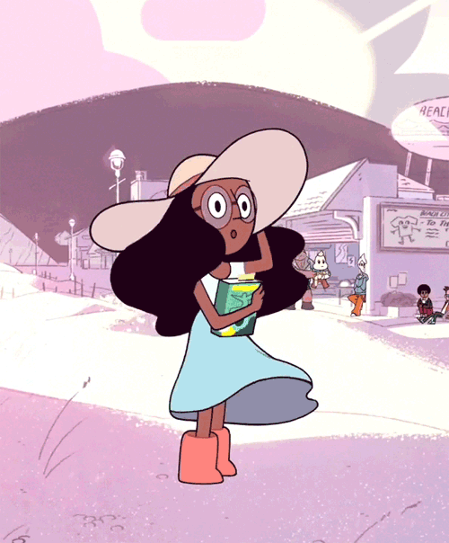 Connie is an adorkable introverted bookworm with strict parents and strong opinions. Because her family moves so much, she has a hard time making friends, and Steven becomes her first. They also have the sweetest little crushes on each other, and it's so cute you could die.