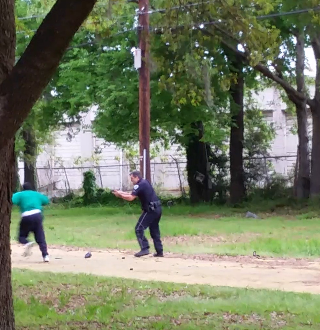 Video showed Officer Michael Slager open fire on Walter Scott in North Charleston, South Carolina.