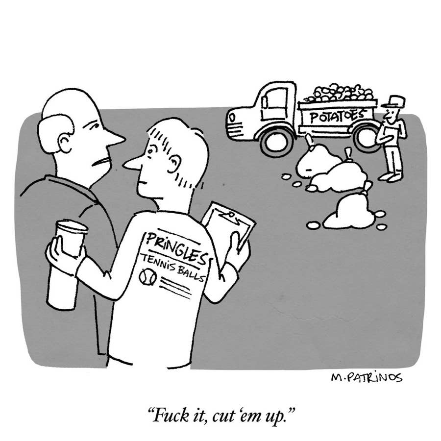 11 Mitch Hedberg Jokes As New Yorker Cartoons, image size:900x900