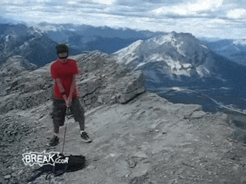 Off dat cliff.