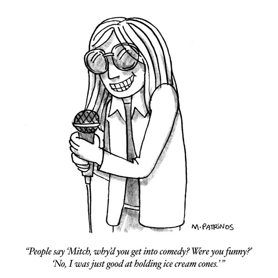 11 Mitch Hedberg Jokes As New Yorker Cartoons, image size:900x900