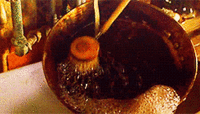 Yes, those dishes at the Weasleys’ were washing themselves up. Mrs. Weasley is an expert in household spells, and boy do we wish she could teach us this one.