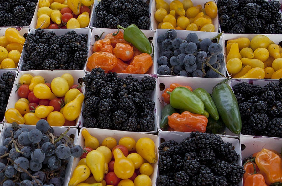 Ferry Building farmer's market in San Francisco.