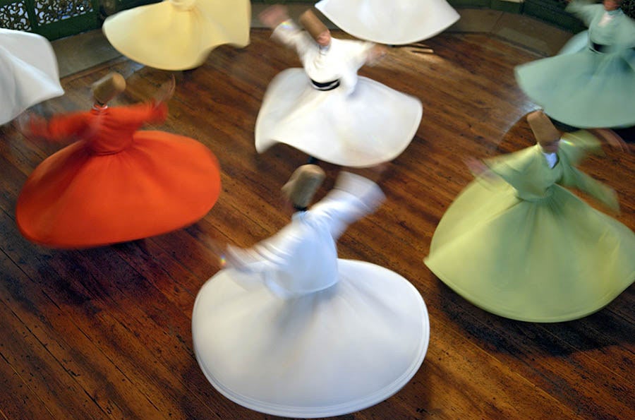 Whirling Dervishes in Istanbul.