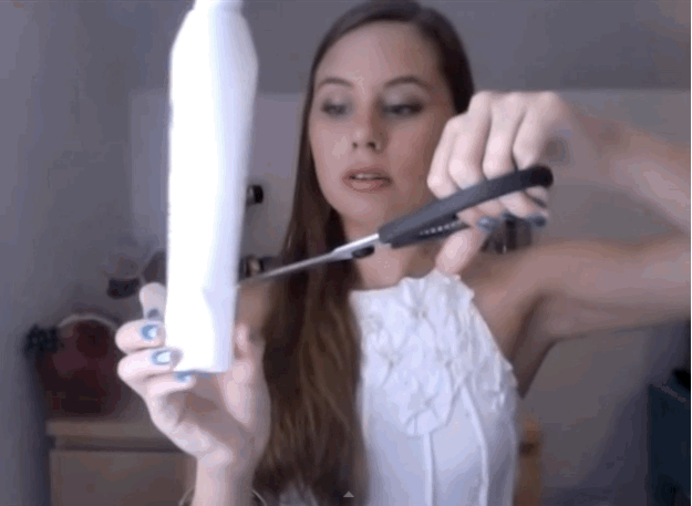 "It's so surprising how much is left over even though it will no longer come out. I scrape all I can out of the packaging to put off buying more and tossing away stuff I could have used!" —Submitted by Erin Lozowski, FacebookFor a full tutorial on how to do this safely, watch this.