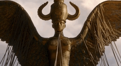 But not goodbye to the chaos in the city below the statue – we see White Rat, from Daenerys Targaryen's army the Unsullied, murdered. Daenerys is clearly having a hard time controlling her city. She wants White Rat buried with full honours, but she's warned that this will only enrage the resistance movement against her.