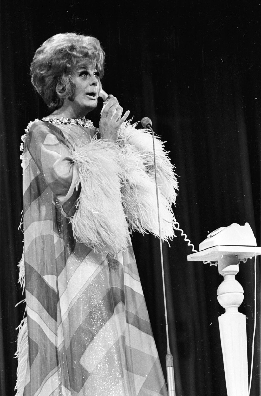 Danny La Rue onstage