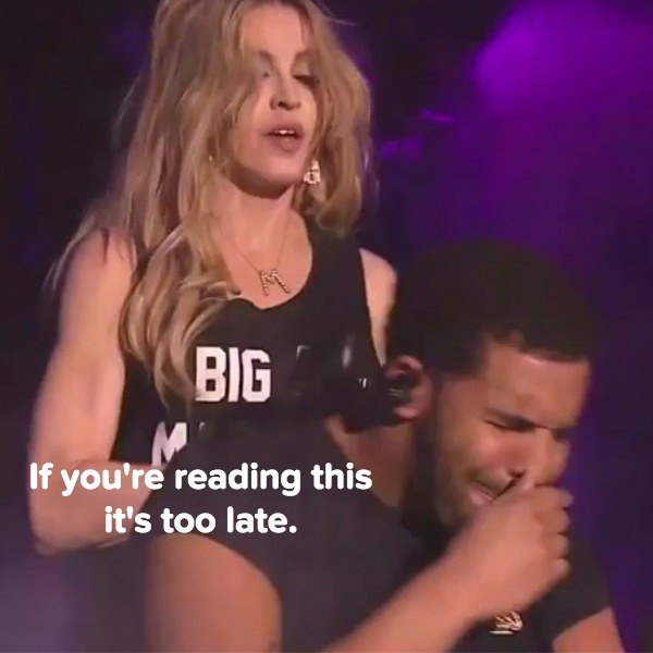 An In Depth Look At The Wtf Reaction Drake Had After Madonna Kissed Him