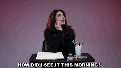 "Wie habe ich ihn heute morgen gesehen?"