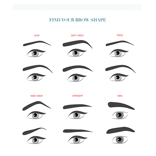 Figure out the brow shape you want.