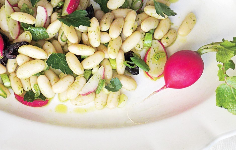 Ensalada de alubias pintas de bote