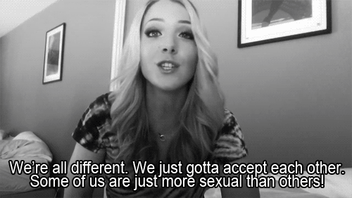 If they're consenting adults, and no one is getting hurt, don't call her a slut.
