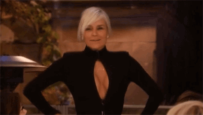 It’s those goddamn lemons. Yolanda Foster managed to get through this season of craziness while rocking perfect hair and a beautifully cut leather jacket, and battling a chronic illness. Now, I don't understand her constant support of Brandi (who has no ability to own up to her mistakes and is literally the definition of a hypocrite), but you have to admire the fact that Yolanda doesn’t throw her friends aside when they fuck up. She continues to see the good in people, even when they get really drunk at parties, say evil things, and then don’t take accountability for their actions. Yolanda is the kind of mother and friend everyone wants, someone who is there through the good times and the bad. Also, when Kim went off the deep end this season, Yolanda didn’t insert herself into the ruckus like Lisa Rinna. Instead, she stated her opinion calmly and deliberately (albeit a tad condescendingly) and then went on her merry way. She likes talking through an issue, clean resolutions, and moving on. Plus, the fact that she just stood up from an argument to go eat dinner makes her my hero.