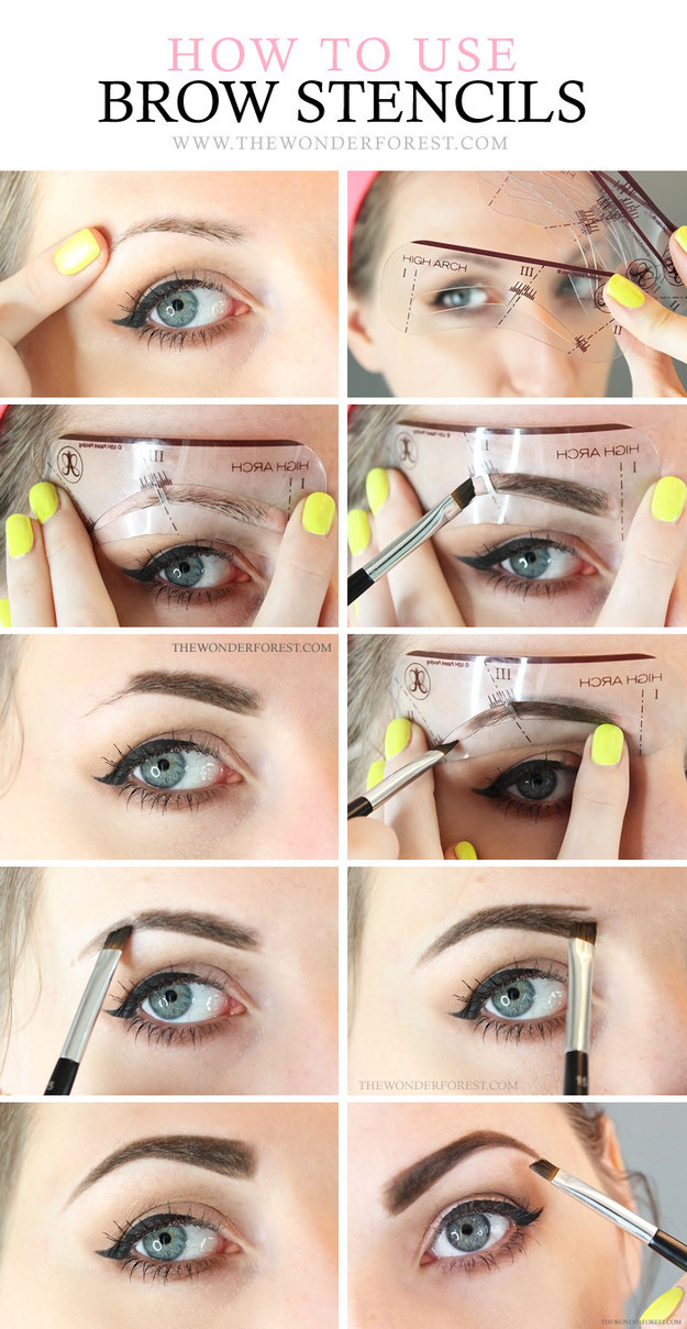 Try using a brow stencil.