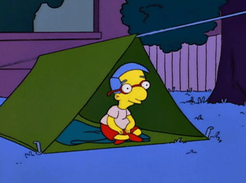 NB. He's not the same guy who sleeps in the garden for a week in a sleeping bag and never explains why.