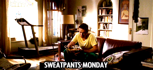 SWEATPANTS. BRO TANKS. LEGGINGS. TREAT YO SELF!!!
