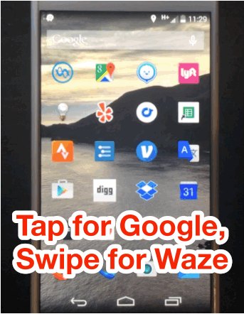 App launchers will make your life infinitely better. The one demo'd here is Nova Launcher (free). Like many app launchers, you can customize shortcuts to different apps so you don't have to sift through six different homescreens. So, on my phone, a tap on Google Maps will open the app, while a swipe up opens Waze. You can do this with many related apps (Google and Firefox, Dropbox and Drive, etc.).Action Launcher (free) and Apex Launcher are solid launcher options as well.