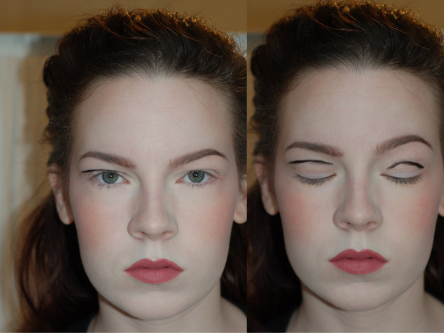If you have hooded eyes, practice applying makeup with your eyes open instead of closed so your crease colors are actually visible.