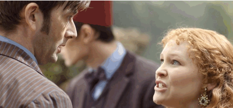Poor, good Queen Bess, she thought she was the first. Poor, jilted Queen Bess for the Doctor she wishes the worst.