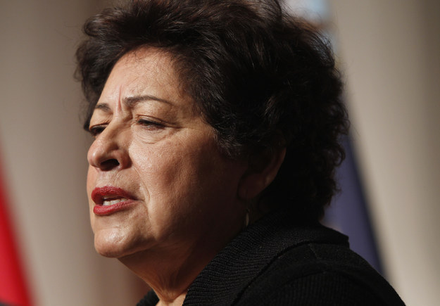 Katherine Archuleta, director of the Office of Personnel Management on November 10, 2014 in Arlington, Virginia.