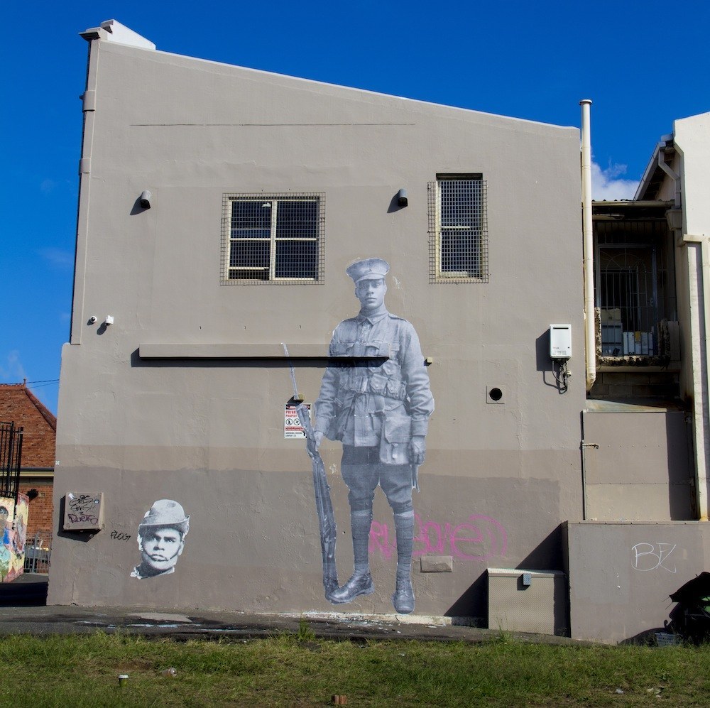 This Artist Is Raising Awareness Of Indigenous Anzacs Through Street Art