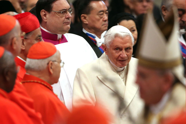 Pope Emeritus Benedict XVI in February.