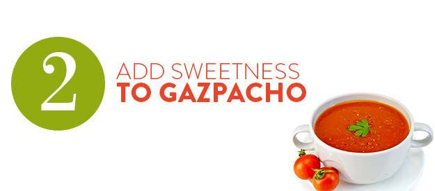 Sweeten Spain’s beloved gazpacho with some watermelon chunks.