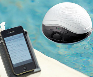 If you can finally play music from your iPhone at the pool without fear, then the future is really here! Of course, you know there's one guy out there who's going to try to play volleyball with it.