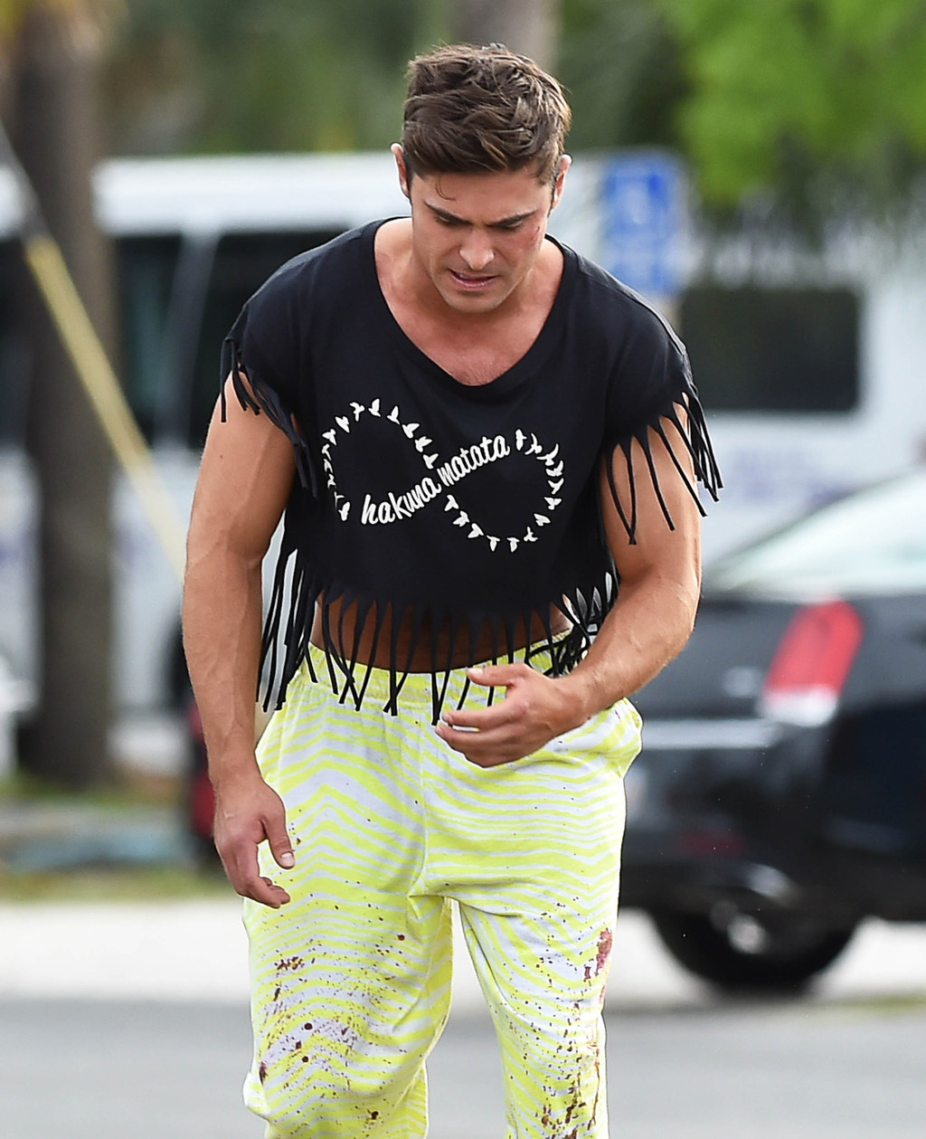 The 9 Most Important Photos Of Zac Efron In A Fringe Crop Top