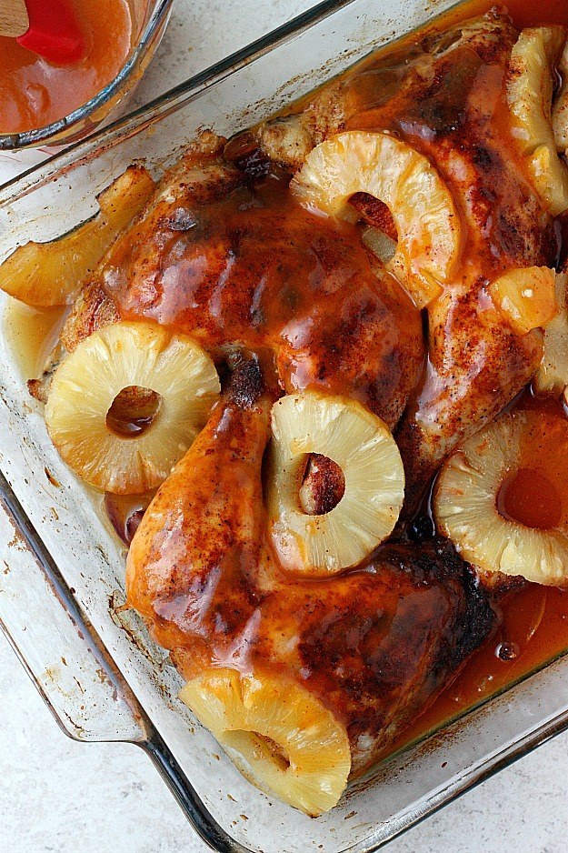 This is the ultimate sweet, savory, spicy combo. The way the Sriracha and pineapple mix together make this chicken unlike any chicken you've ever had before.