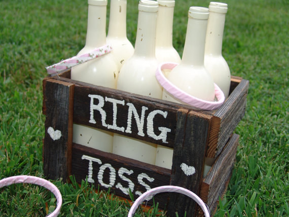 "Wedding" ring toss is fun, too.