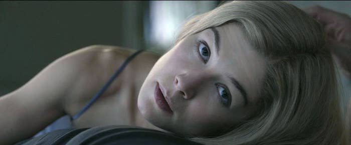 Rosamund Pike as Amy Dunne in Gone Girl.
