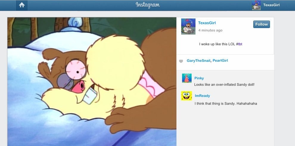 If The Characters From "SpongeBob SquarePants" Used Social Media